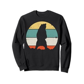 Bear Brown Grizzly Icebear Wildlife Biologist Vintage Retro Sweatshirt