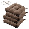 Basic Beyond Chair Cushions for Dining Chairs 4 Pack, Memory