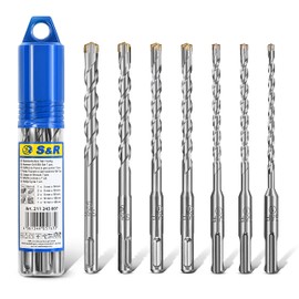 S&R Meister Hammer Drill Bit Set (7-pcs.: 5,6,8,10,12x160mm)