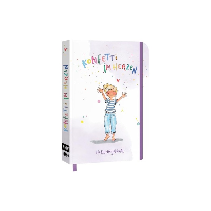 Dein Lieblings-Journal "Konfetti im Herzen": Notizbuch A5 dotted | Mit