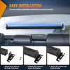 Nilight 144LED Traffic Advisor Strobe Light Bar with Controller Blue