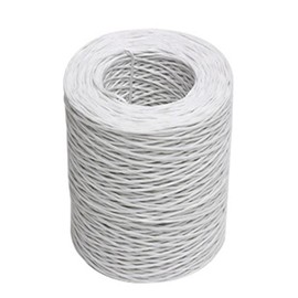 Wisafory 200 m Paper Wire for Crafts, Natural Paper Cord with Wire, Flower Wire, Iron Wire, Decorative Wire, Paper Wrapping Wire, Paper Binding Wire, Craft Cord for DIY Bouquets, Diameter 1.5 mm,