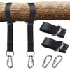 TopHomer Tree Swing Straps Kit Adjustable Hammock Straps with Carabiner