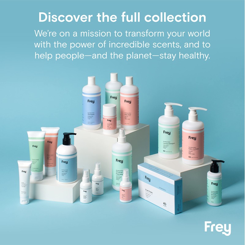 FREY Concentrated Washing Detergent + Natural Dryer Sheets (Classic Package)