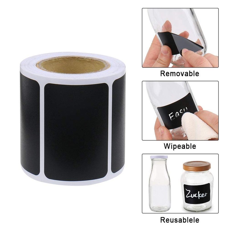 Chalkboard Labels, Joyoldelf 150Pcs Waterproof Reusable Blackboard Stickers Kit for