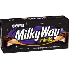 MILKY WAY Candy Midnight Dark Chocolate Bars Bulk Pack, Full Size, 1.76 Bar (...