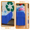 Operitacx Stackable Storage Bins 5pcs Parts Organizer Tool Box Organizer