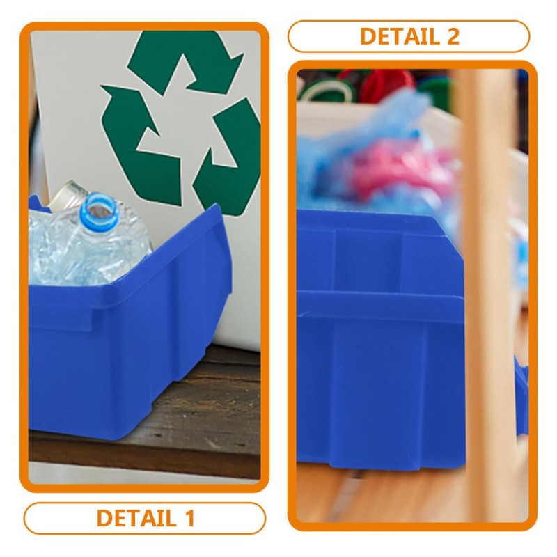 Operitacx Stackable Storage Bins 5pcs Parts Organizer Tool Box Organizer