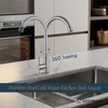 Stainless Steel Cold Water Kitchen Sink Faucet Brushed Nickel Bathroom