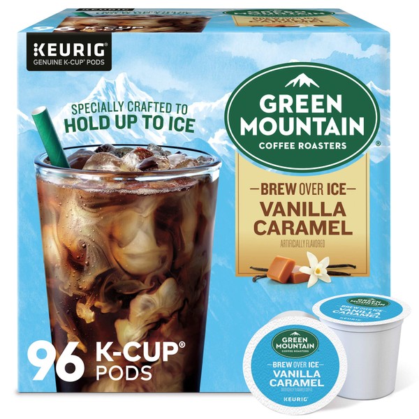 Green Mountain Coffee Roasters Brew Over Ice Vanilla Caramel, Single