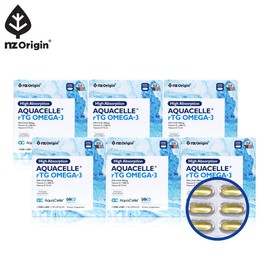 NZ Origin [6 Bottles] NZ Origin Hi-Ab Solution Aquacell rTG Omega-3 (Total 18-Month Supply) EPA+DHA Vitamin D, E / [6통] 엔젯오리진 하이앱솔션 아쿠아셀 rTG 알티지 오메가3 (총18개월분) EPA+DHA 비타민D,E