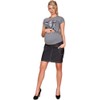Mija - Denim Jeans Casual maternity pregnancy skirt 9060 (UK10