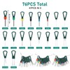 76 PCS Terminal Removal Tool Kit, Terminal Ejector Kit Depinning