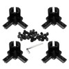 BLCCLOY 4Pcs 2020 Aluminum Extrusion T Slot Corner Bracket 20