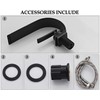 becola Matte Black Bathroom Faucet, Modern Single Hole Bathroom Faucet,