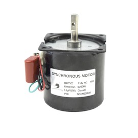 CHANCS 60KTYZ Synchronous Gear Motor AC 110V 40-48RPM CW/CCW Direction Control 18W for Food Machinery