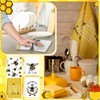 Tegeme 4 Pcs Christmas Bee Kitchen Tea Towel Honey Bee