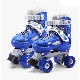 Roller Skates for Boys, and Girls, Adjustable. (Blue, Medium-Large)