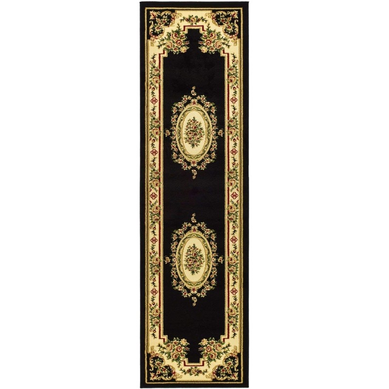 SAFAVIEH Lyndhurst Collection Runner Rug - 2'3" x 8', Black