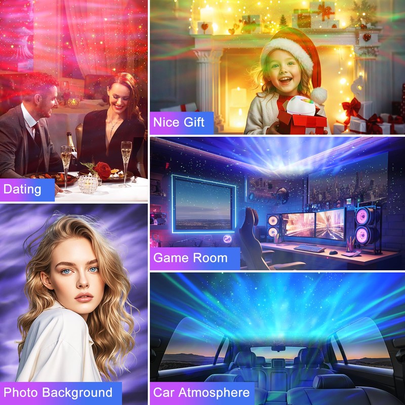 Galaxy Star Projector with 162 Lighting Modes & Remote Control