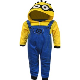 American Marketing Enterprises INC Boys Minions Hooded Blanket Sleeper Onesie Pajama (6)