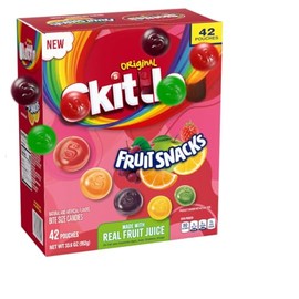Original Fruit Snacks, Real Fruit Juice, 42 Count, Bulk Box (1 Pack)