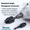 Resze Keyless Drill Chuck Adapter - 3Pcs Drill Chucks for