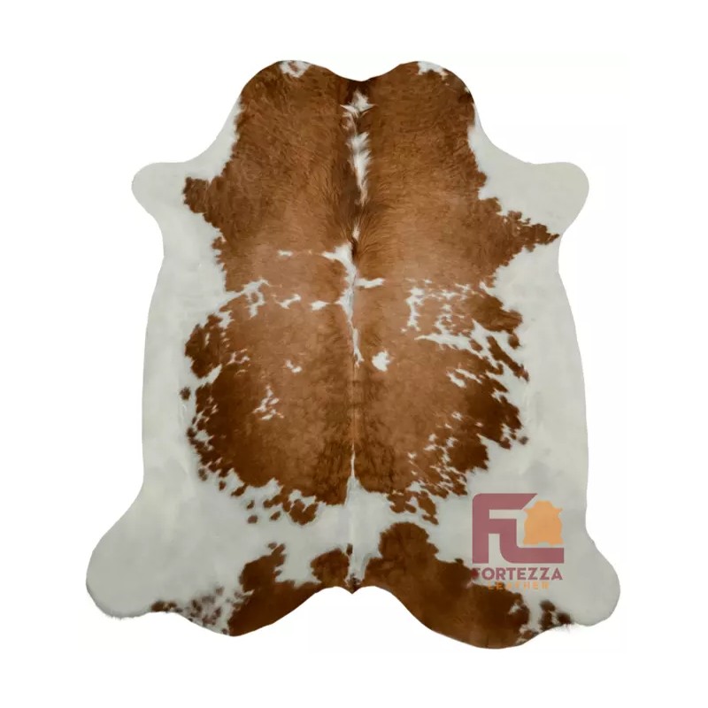 Fortezzaoutlet Cowhide Rug Chromatic Brown and White | Premium Quality