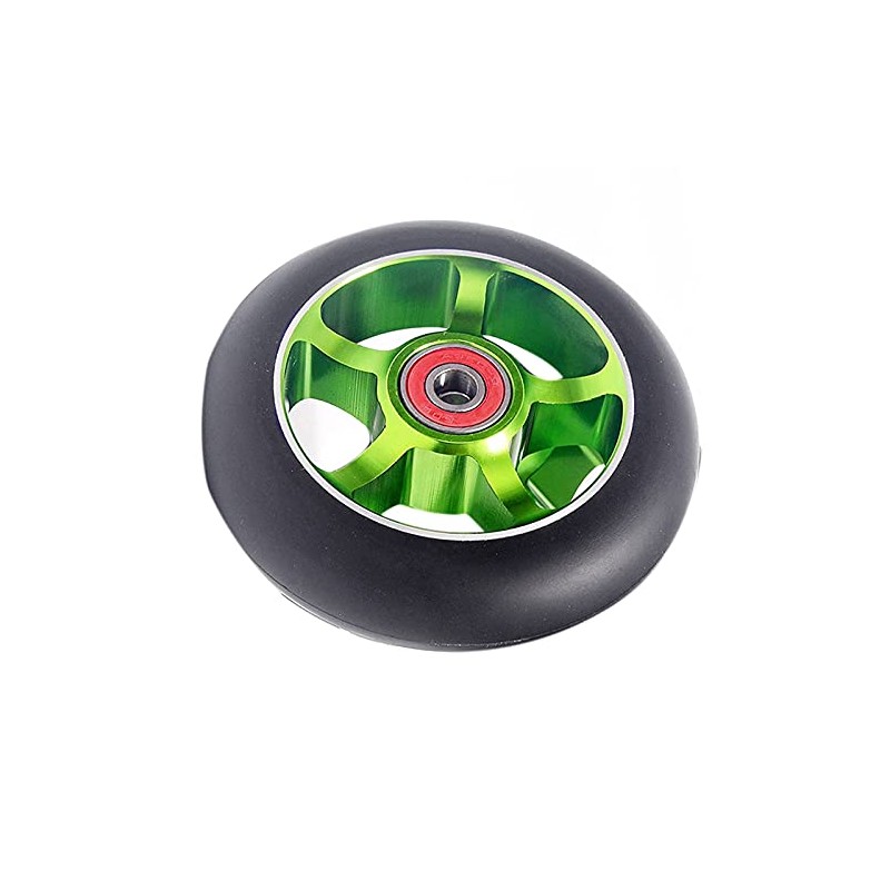 jingfei 2Pcs 100mm Scooter Replacement Wheels with Bearings Aluminum Wear-