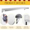 Vercraft 1 Pack Stainless Steel Shelf Folding Concession Wall Mounted