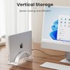 Yikola Acrylic Vertical Laptop Stand - Space-Saving Organizer