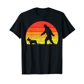 Bigfoot Sasquatch French Bulldog Retro Frenchie Pet Dog Gift T-Shirt