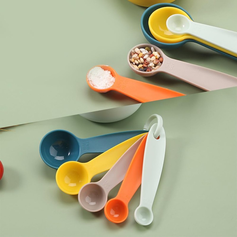 XINGSUI Measuring Spoons Set of 5 Different Capacity Color Measuring