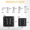 RV TV Mount for Camper, Anti-Rust Quick Release Wall Mount
