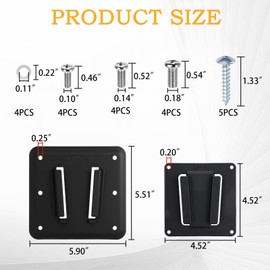 RV TV Mount for Camper, Anti-Rust Quick Release Wall Mount TV Bracket-Plastic Polymer, VESA 100x100mm for Screens up to 43 inches & 30 lbs Low Profile Wall Bracket for Camping, Movie Night,Truck