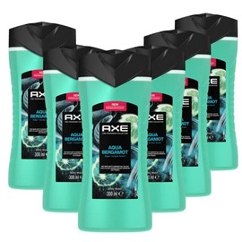 AXE Fine Fragrance Collection Duschgel Aqua Bergamot Bodywash für 12 Stunden langanhaltende Frische mit 2x mehr Frische-Booster 300 ml 6 Stück