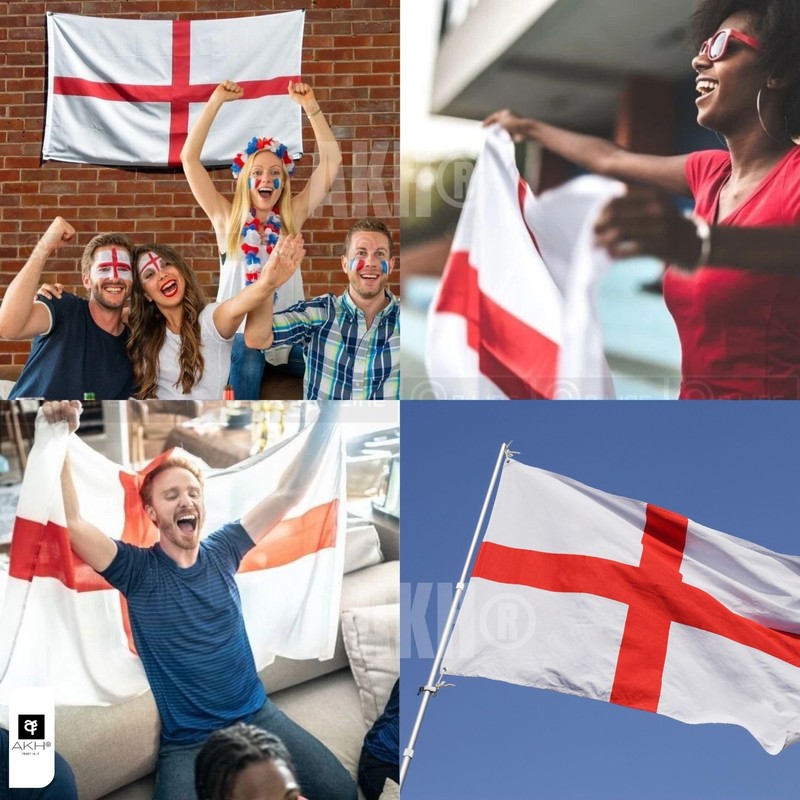 AKH® England Flag 5ft x 3ft Polyester | Double Stitched