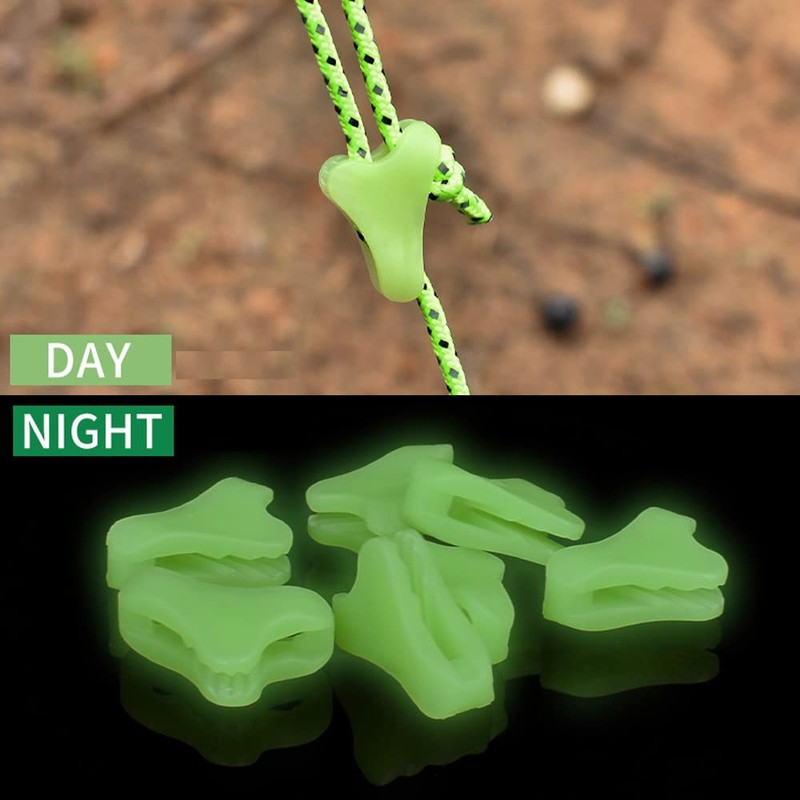 UtySty 20 Pack Ultralight Guyline Tensioners Tent Rope Tensioner Guy