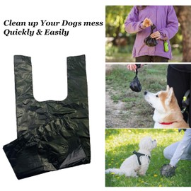 Glamified Basics Dog-Waste Bags With Dispenser and Lead Clip, Unscented, 250 Count, 2 Pack of 250 (125pcs)