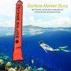 Keenso Diving Accessories 6FT High Visibility Surface Marker Buoy Inflatable