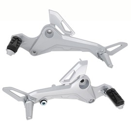 Minho Motorcycle Right Side and Left Side Foot Pegs Footrest Pedal in Aluminum Alloy Material Compatible with Honda Grom MSX 125 SF 2017-2020