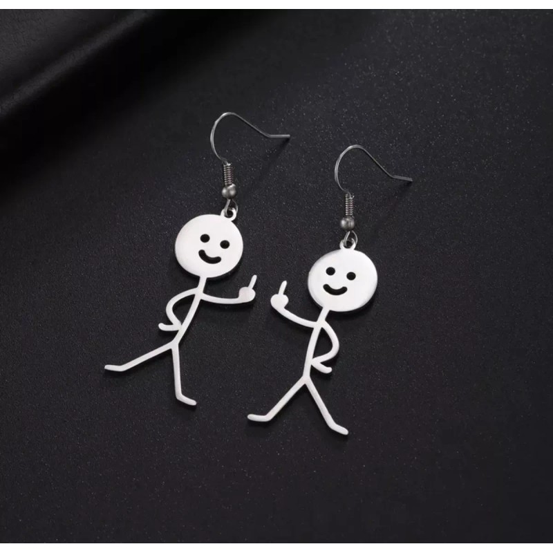 COLIBRI ALEGRE Aretes Divertidos De Dedo, Un Solo Brazo