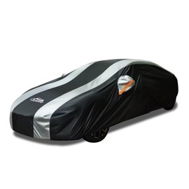 AltoCover Full Exterior Car Cover Waterproof All Weather Outdoor Protection with Silver Stripe Design,UV,Rain,Snow&Windproof,Scratch Resistant,Universal Fit for Sedan(203 to 208 inches)