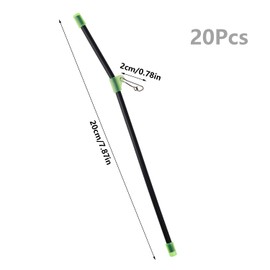 Fizdoqg Anti Tangle Boom Pack of 20 Fishing Accessories Anti Tangle Boom with Swivel Anti Tangle Tube Tangle Boom Fishing for Carp Fishing