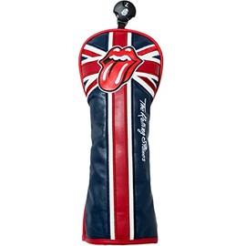 The Rolling Stones Union Jack Head Cover-Fairway Rolling Stones Union Jack Faux Leather Headcover Dial For Fairway Wood