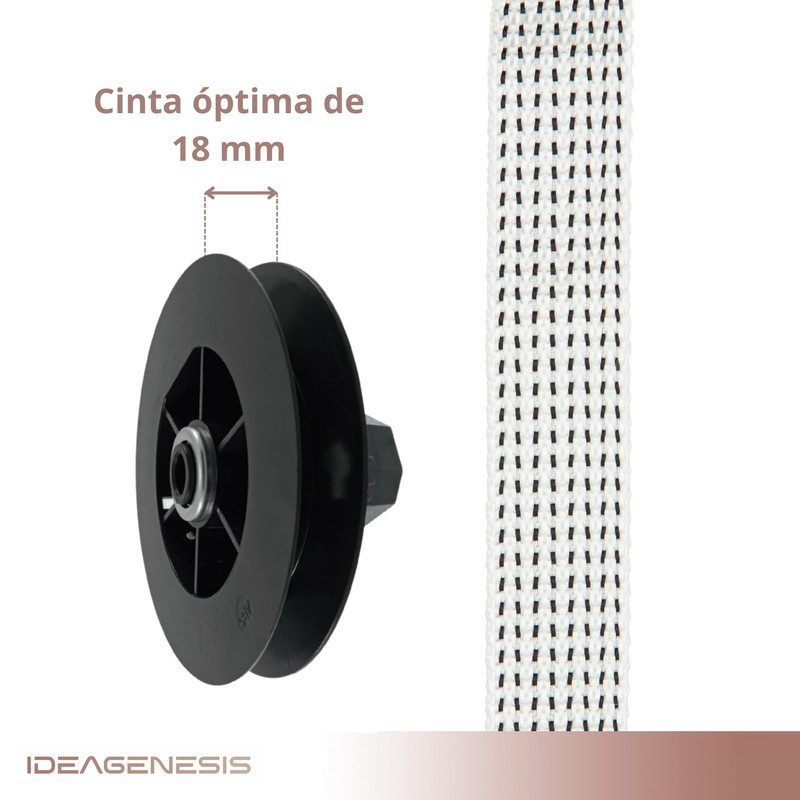 IdeaGenesis Roller shutter disc for belts of 18 mm, roller