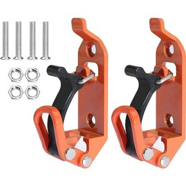 Shovel Holder Roof Rack 4 x 17-40 mm / 0.67-1.57 inches Shovel Holder Axe Holder Roof Rack Accessories Tension Lock Lock Bearing Rubber Roof Rack Clamps for Trucks Car Boat Tool Spades, Orange