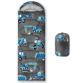 Axolotl Cool Car Sleeping Bag for Boys Kids–Lightweight Warm Cold Weather Sleeping Bags,Waterproof Portable Sleeping Bag with Compression Sack for Camping Backpacking Hiking Outdoor Indoor,Blue