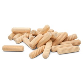 Wooden Dowel Pins 1-1/4 x 1/4 Inch, Pack of 150 Fluted Dowel Joints for Woodworking, Furniture and Crafts, by Woodpeckers