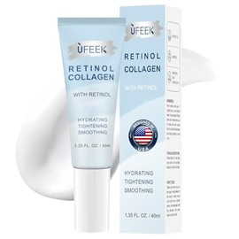 Crema facial hidratante con retinol, colágeno y ácido hialurónico. Antiedad e hidratante para rostro, escote y cuerpo. Crema reafirmante instantánea para el rostro y el cuello, para hombres y mujeres, 45 ml.